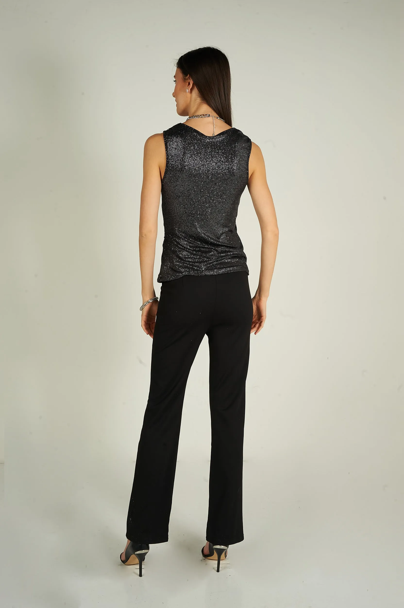 Camisole cache-coeur brillante - SHAYBLUE - (R-A11)