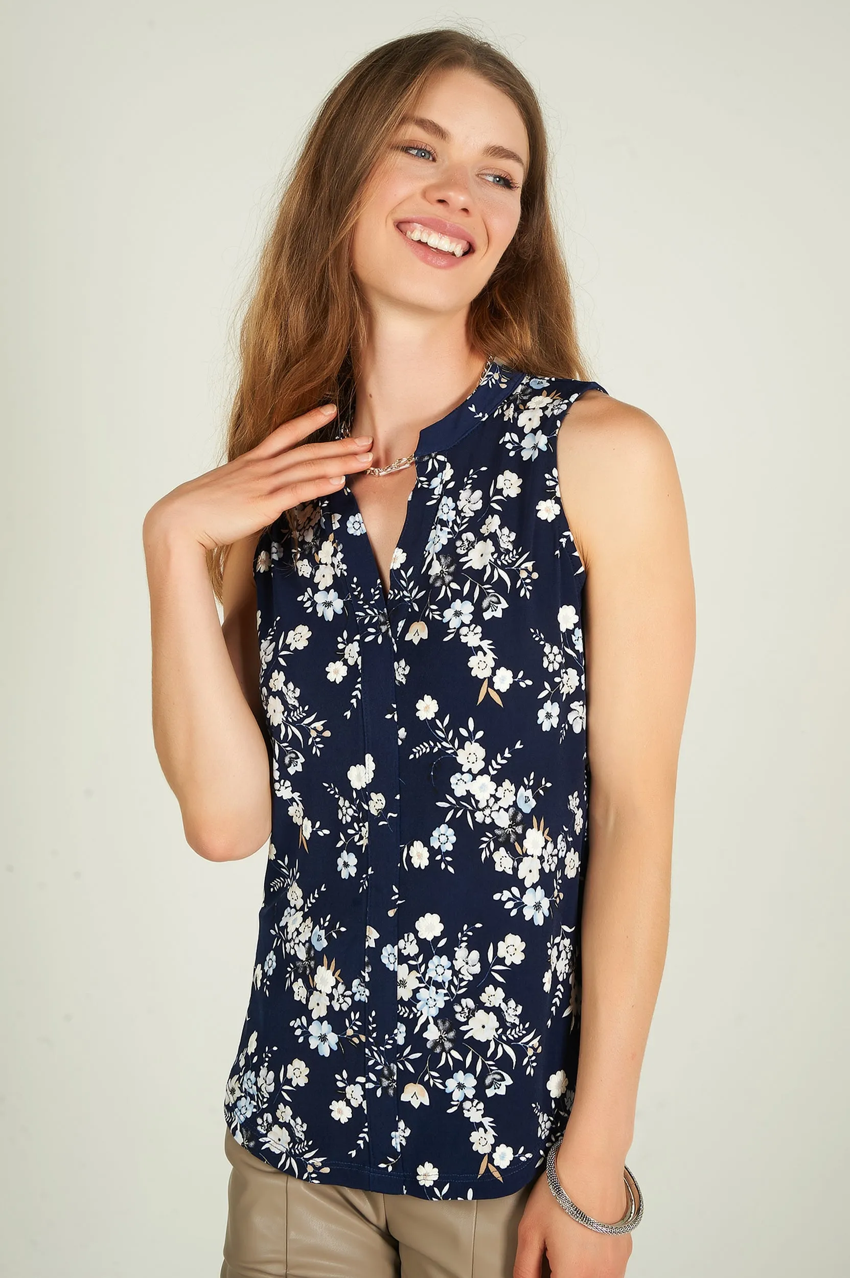 Camisole fleurie - AYRA-BB - (R-A10)