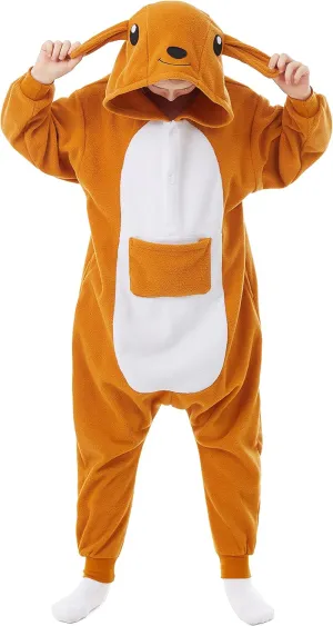 CANASOUR Animal Onesie Kids Halloween Costumes Anime Cosplay Green Animal One Piece Pajamas Unisex 4-12 Years