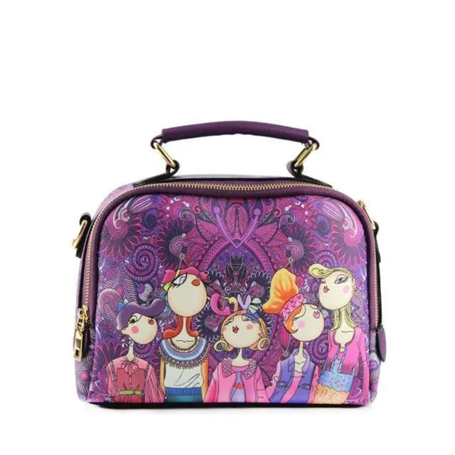 Cartoon Print Handbag