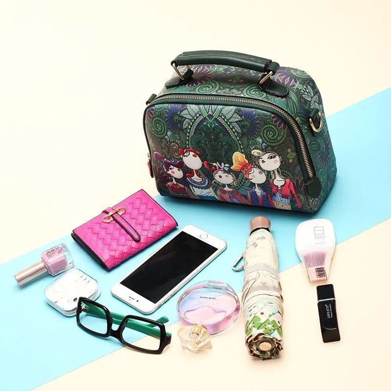 Cartoon Print Handbag