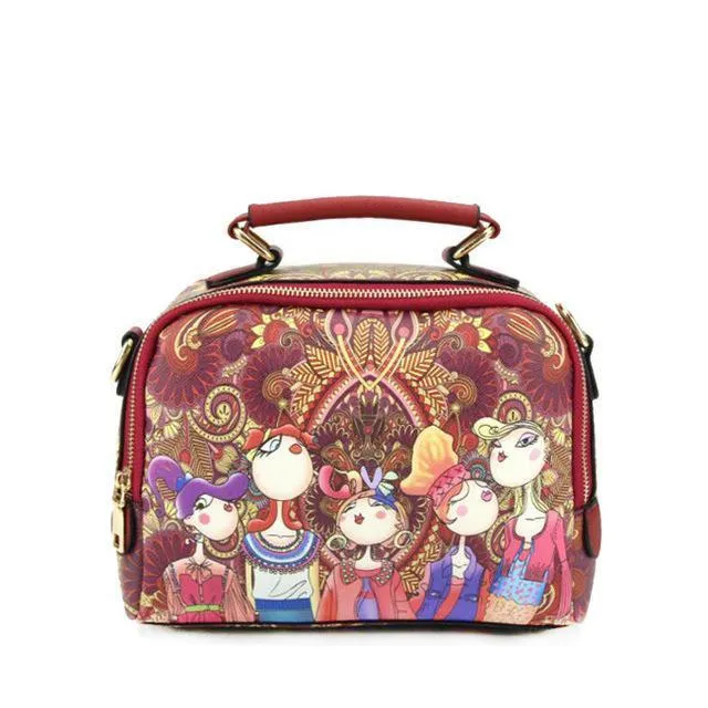 Cartoon Print Handbag