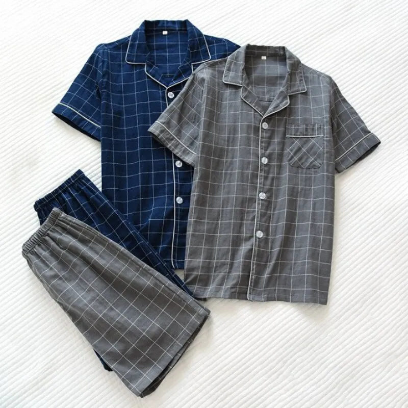 Checks Short Sleeve Pajamas