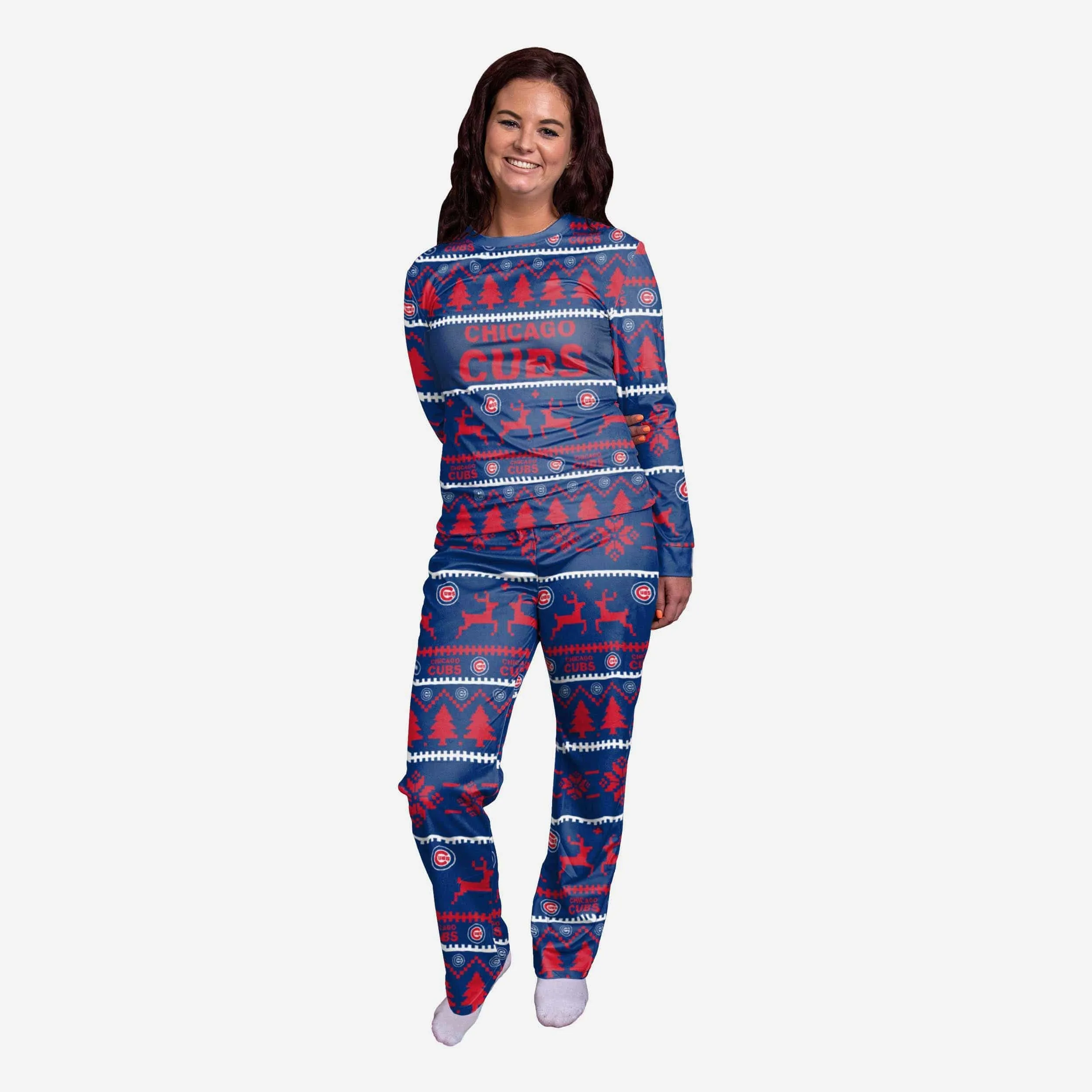 Chicago Cubs Womens Family Holiday Pajamas