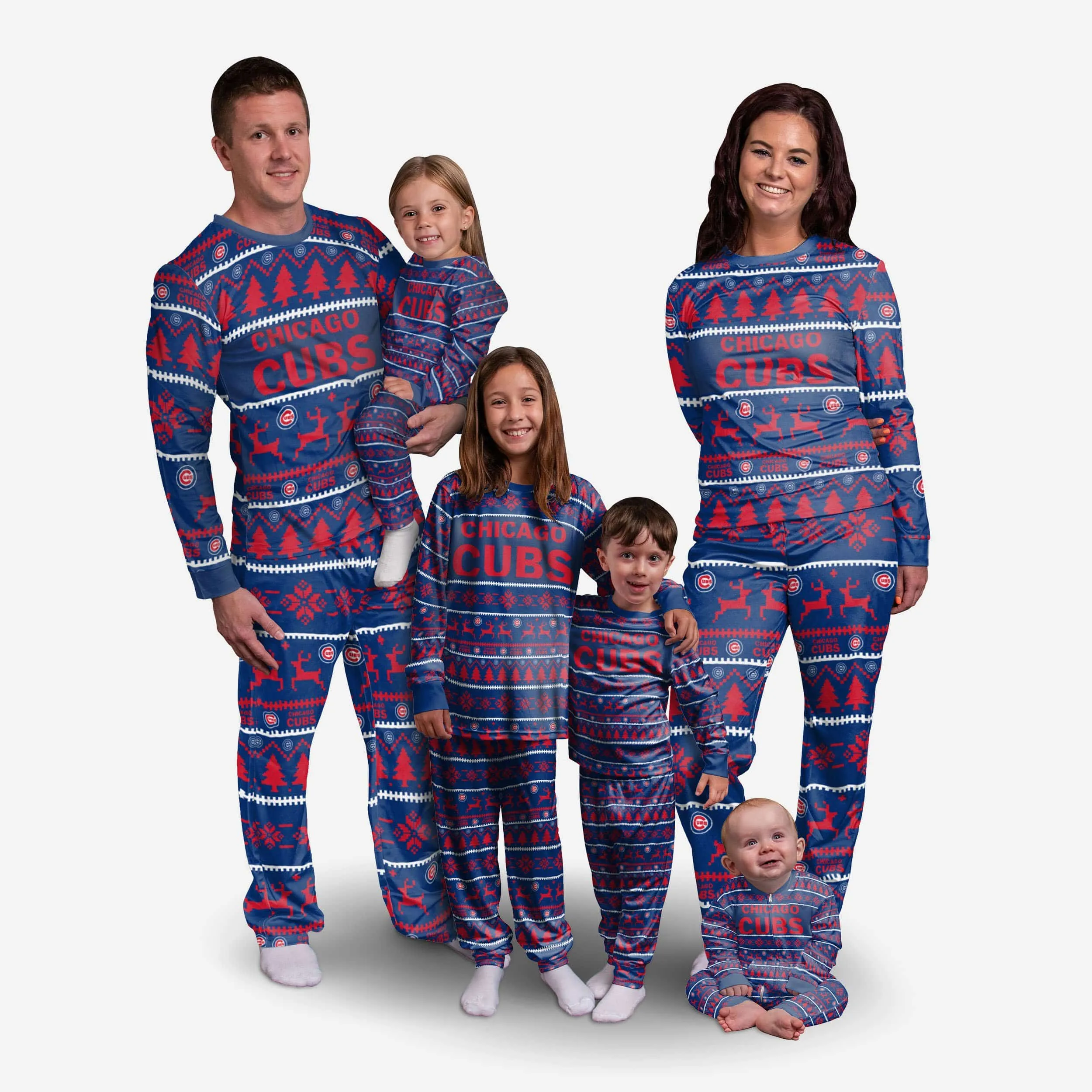 Chicago Cubs Womens Family Holiday Pajamas