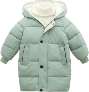 Child Kids Girls Winter Warm Jackets Puffer Padded Jacket Down Jacket Snowsuit Hooded Windbreaker