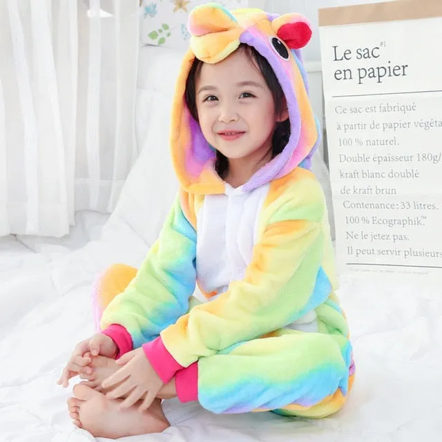 Children Winter character Rompers