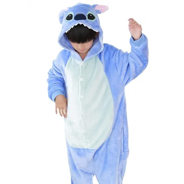 Children Winter character Rompers