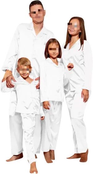 Christmas Family Silk Pajamas Matching Sets,2Pcs Soft Sleepwear Sleepwear Loungewear Pajama Sets for Family