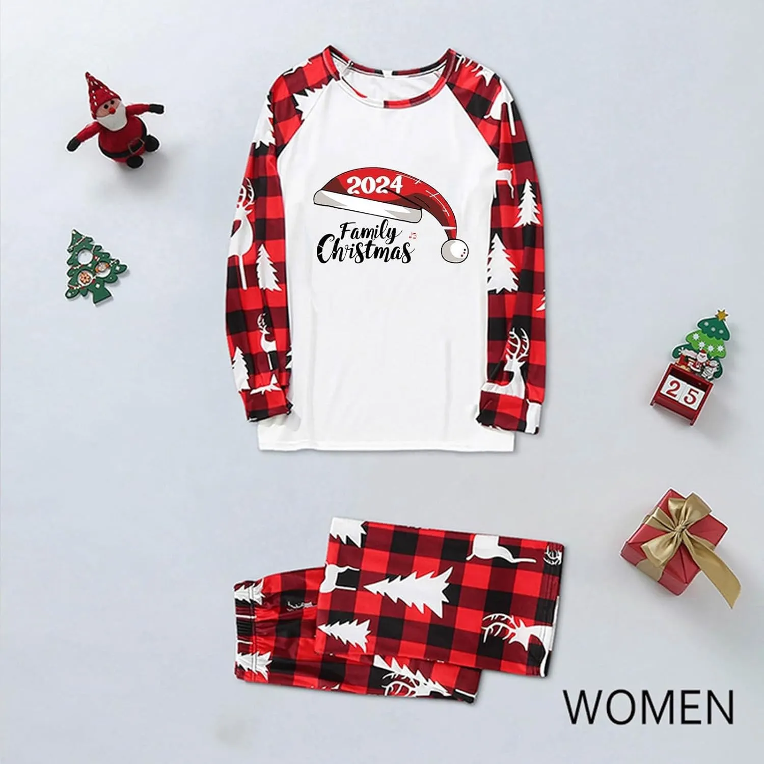 Christmas Pajamas for Family Holiday Christmas Pjs for Family Christmas Pajamas Matching Sets for Couples Sleepwear