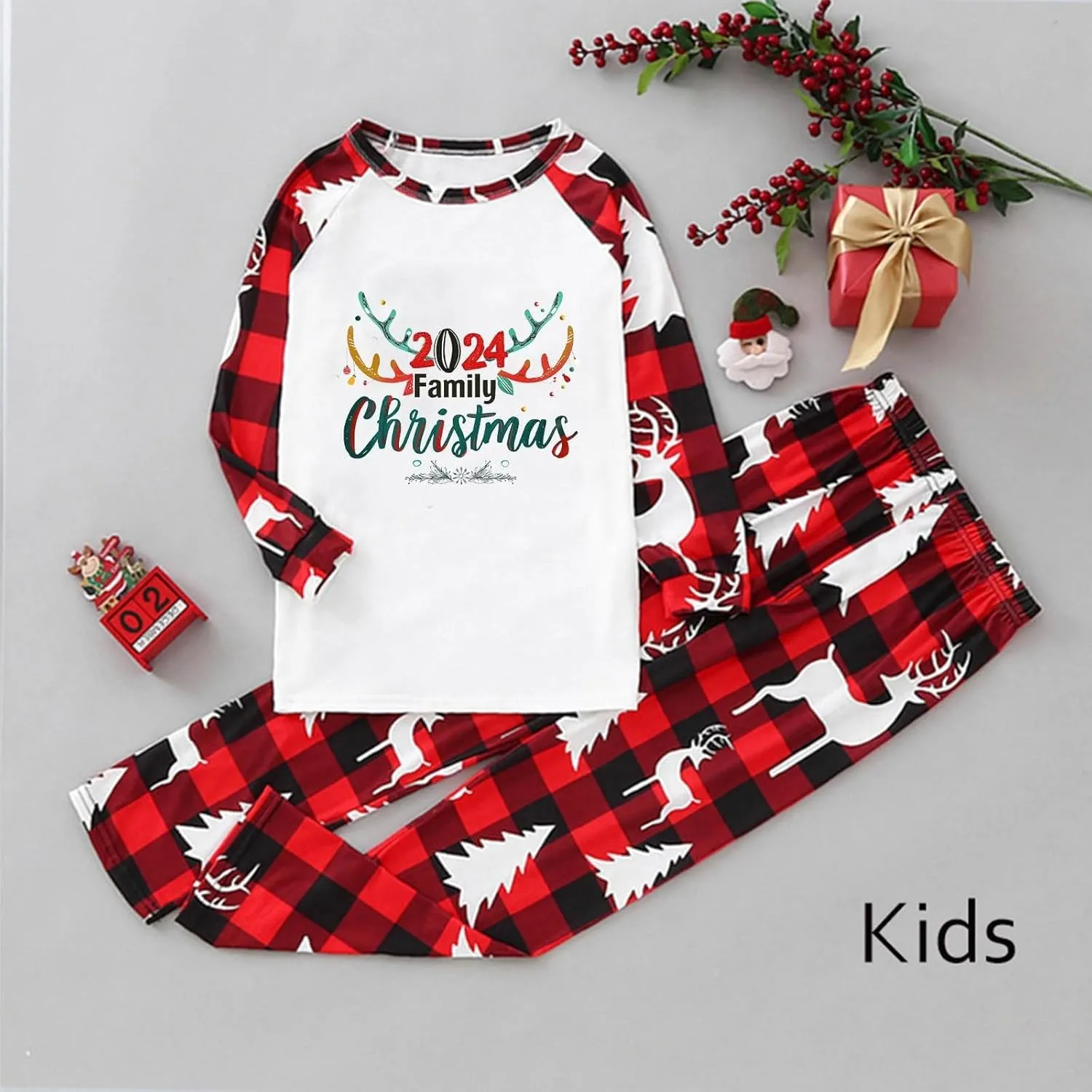 Christmas Pajamas for Family Holiday Christmas Pjs for Family Christmas Pajamas Matching Sets for Couples Sleepwear