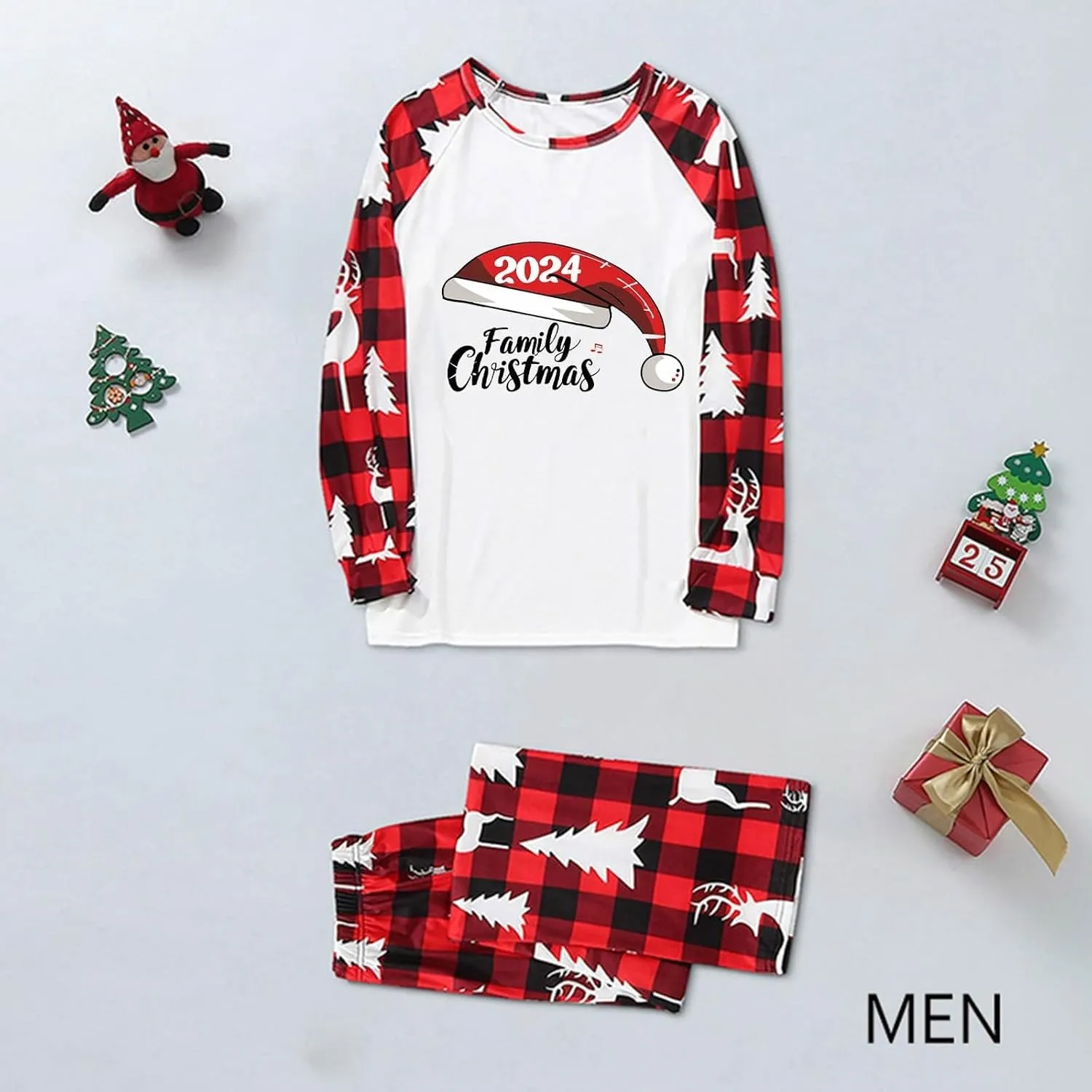 Christmas Pajamas for Family Holiday Christmas Pjs for Family Christmas Pajamas Matching Sets for Couples Sleepwear