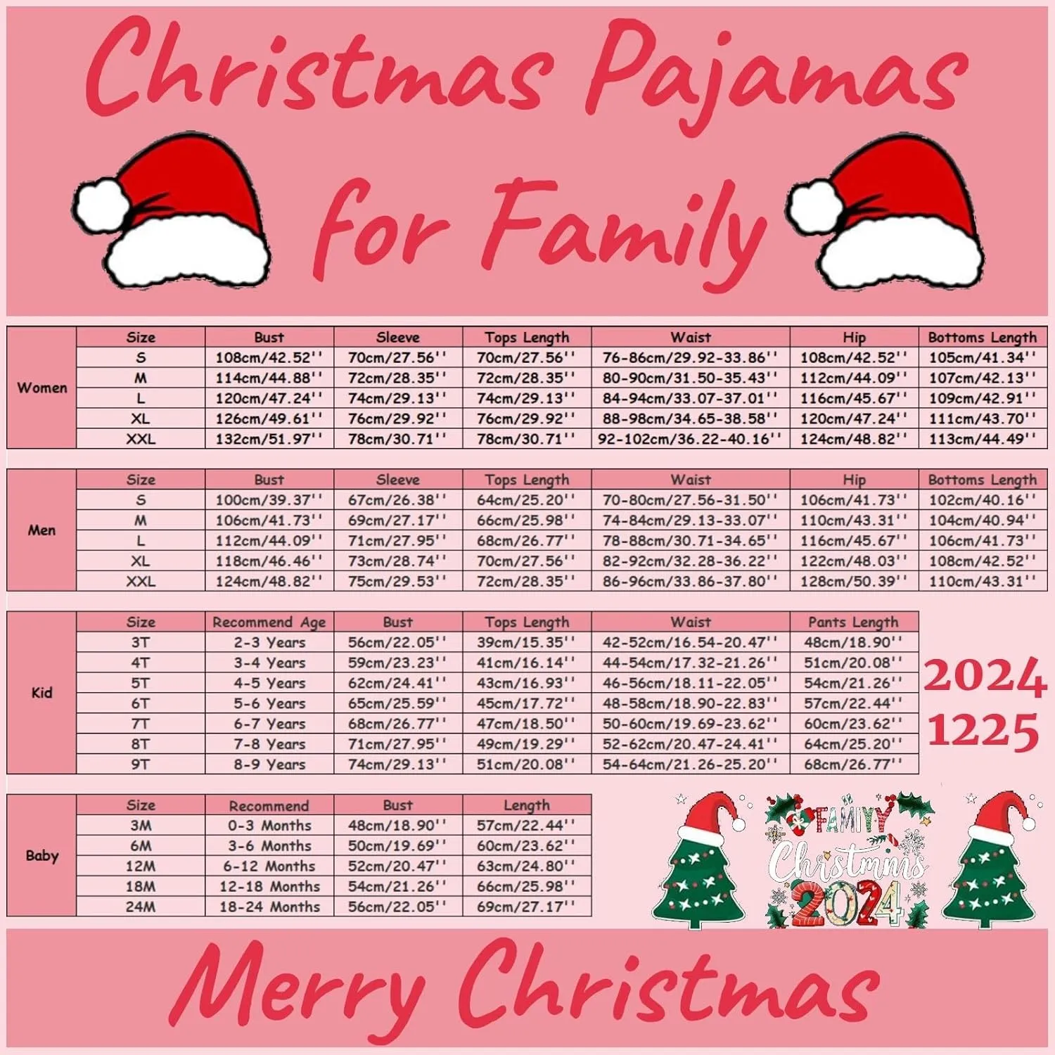 Christmas Pajamas for Family Holiday Christmas Pjs for Family Christmas Pajamas Matching Sets for Couples Sleepwear