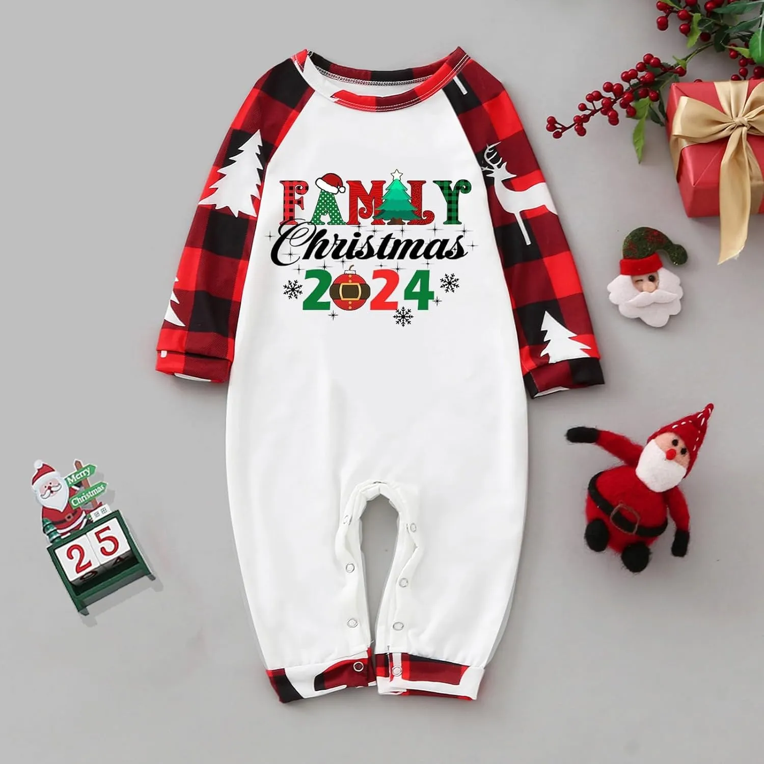 Christmas Pajamas for Family Holiday Christmas Pjs for Family Christmas Pajamas Matching Sets for Couples Sleepwear