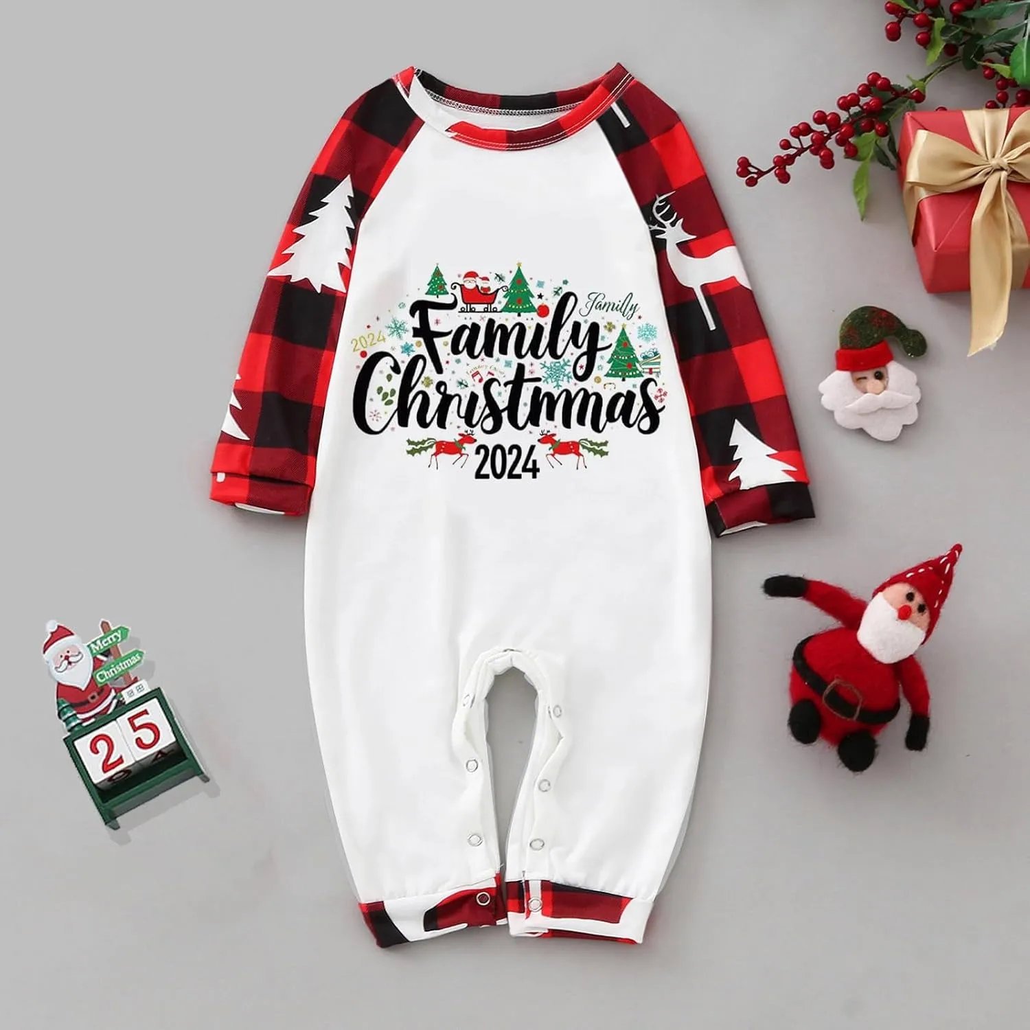 Christmas Pajamas for Family Holiday Christmas Pjs for Family Christmas Pajamas Matching Sets for Couples Sleepwear
