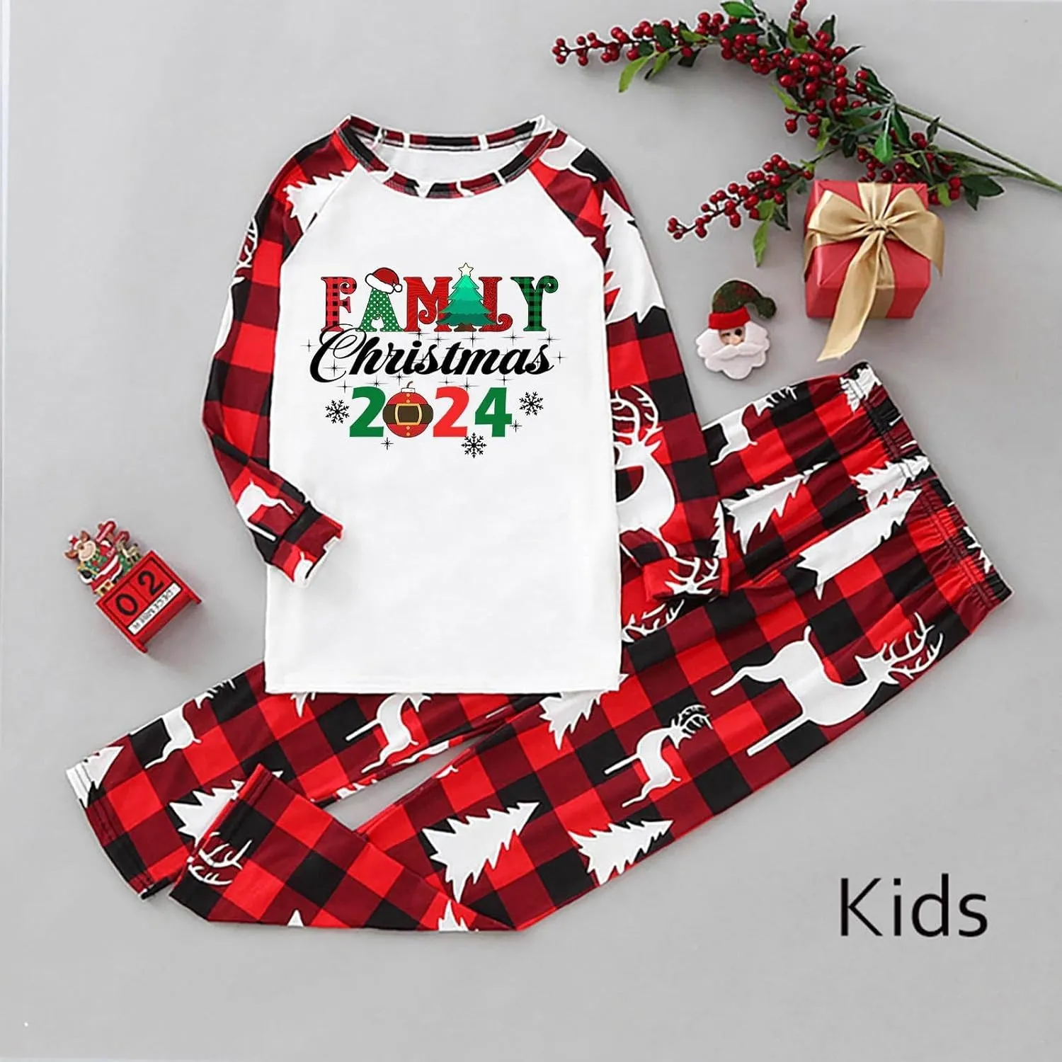 Christmas Pajamas for Family Holiday Christmas Pjs for Family Christmas Pajamas Matching Sets for Couples Sleepwear