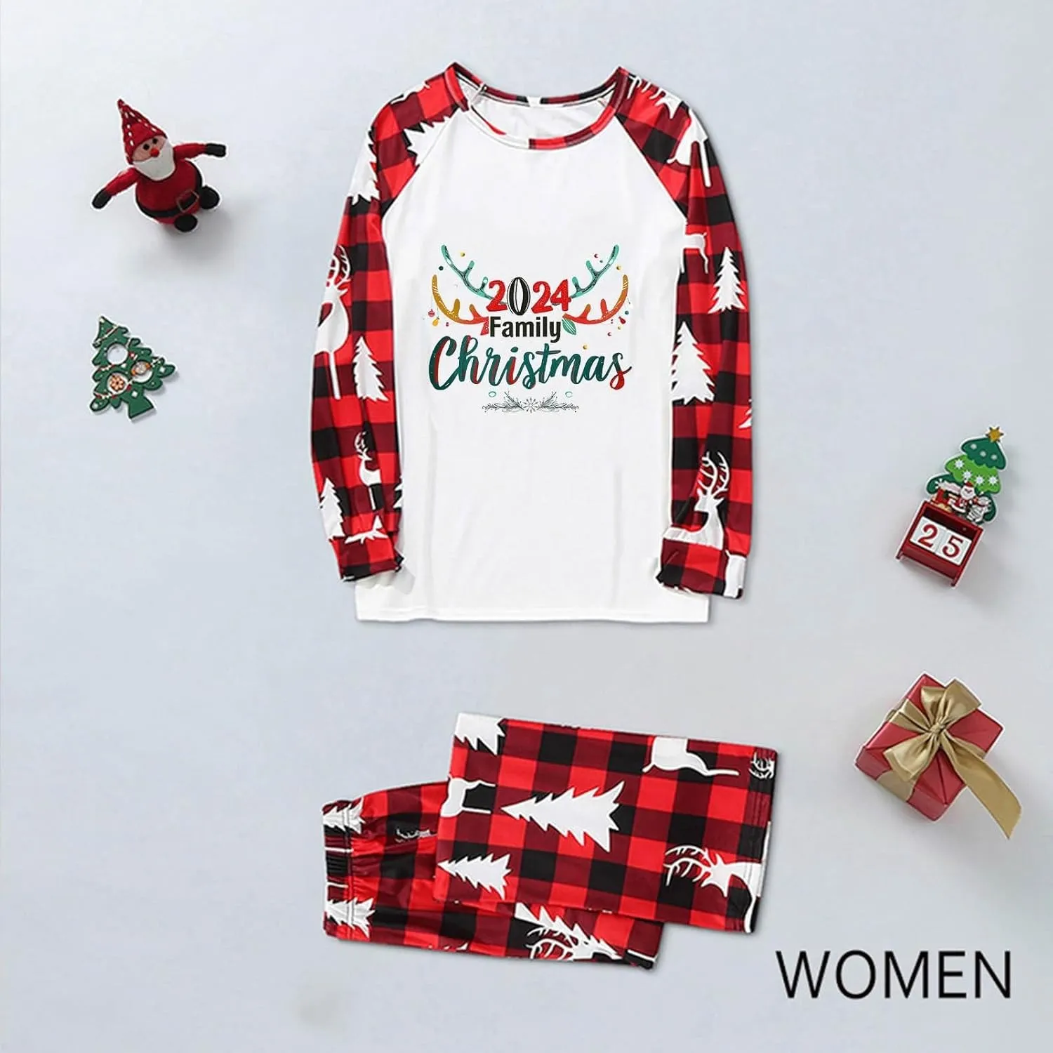 Christmas Pajamas for Family Holiday Christmas Pjs for Family Christmas Pajamas Matching Sets for Couples Sleepwear