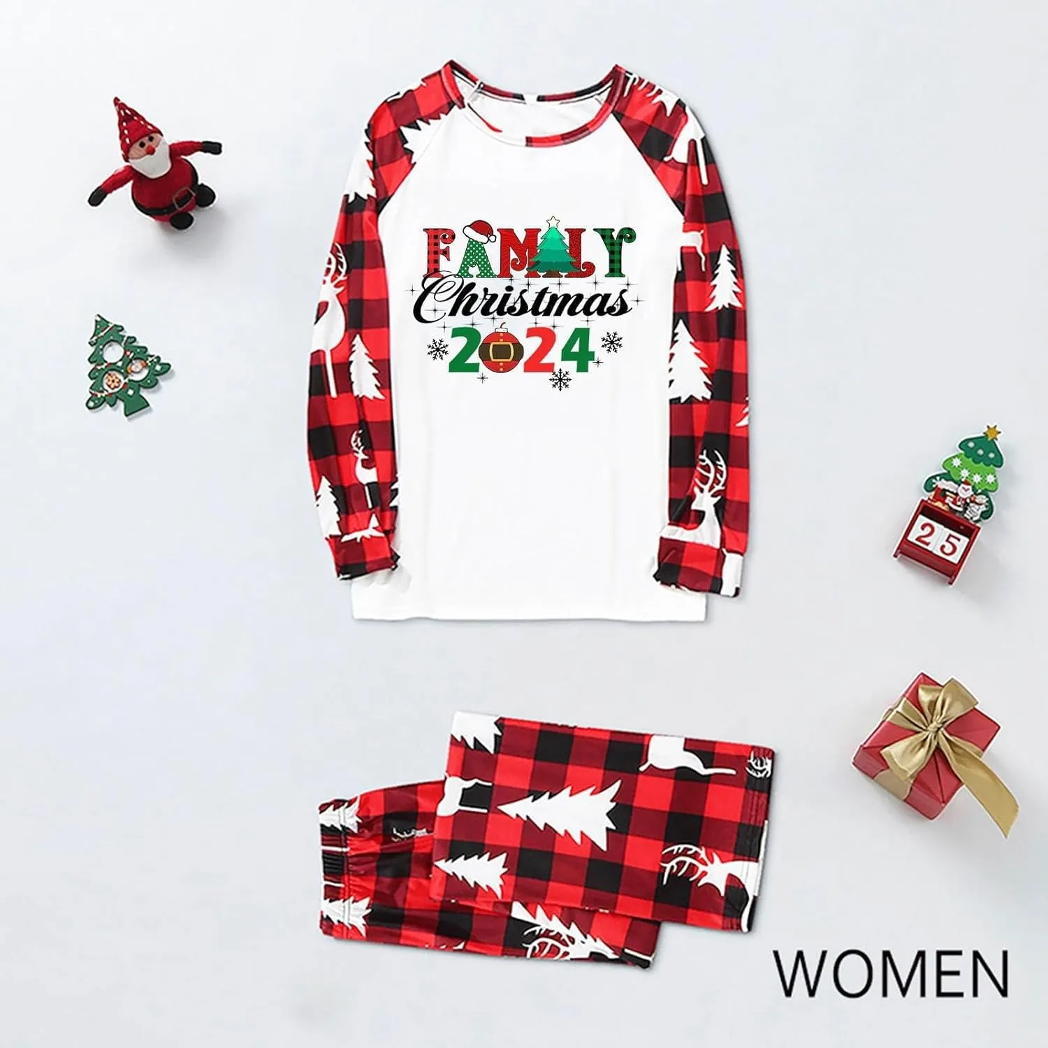 Christmas Pajamas for Family Holiday Christmas Pjs for Family Christmas Pajamas Matching Sets for Couples Sleepwear