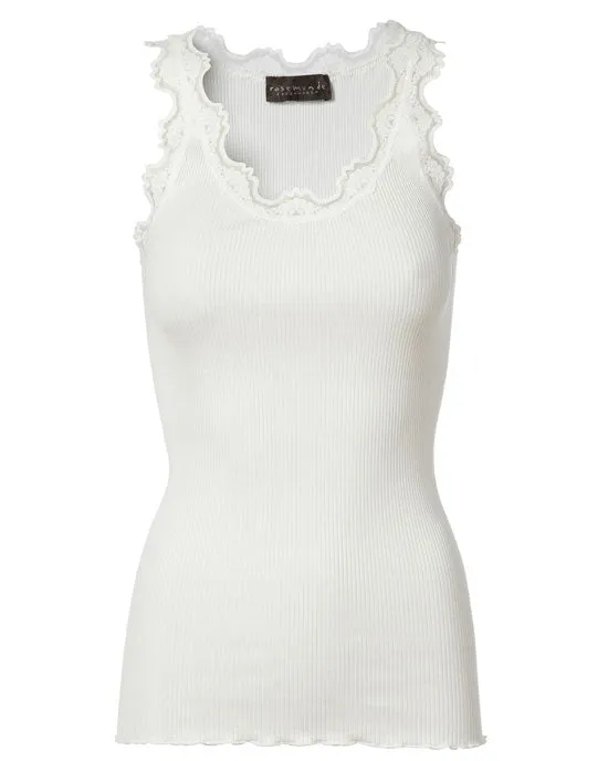 Classic Silk Top New white