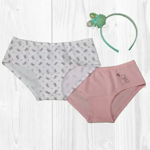 Classic Tweety Printed Brief Combo for Girls-(Pack of 2)-SGL-10