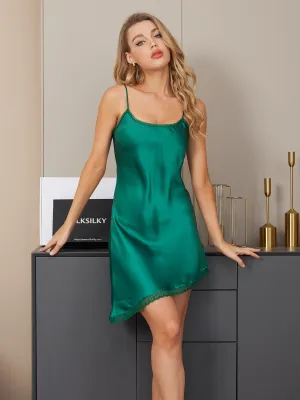 Clearance - Pure Silk Spaghetti Strap Nightgown