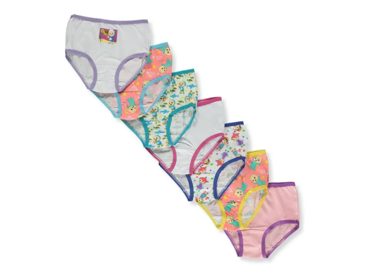 Coco Melon 7-Pack Toddler Girls’ Briefs Panties Underwear