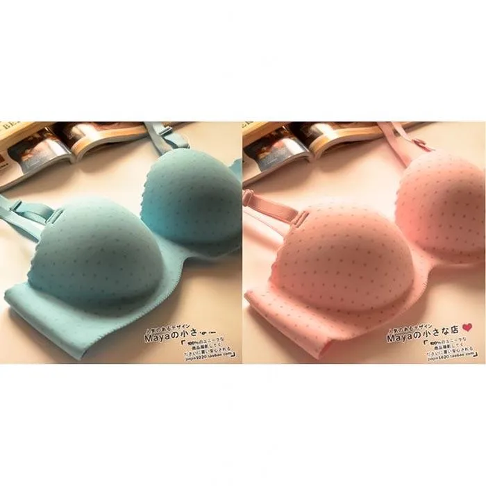 Copy of Pistachio Polka Dots Double Padded Bra