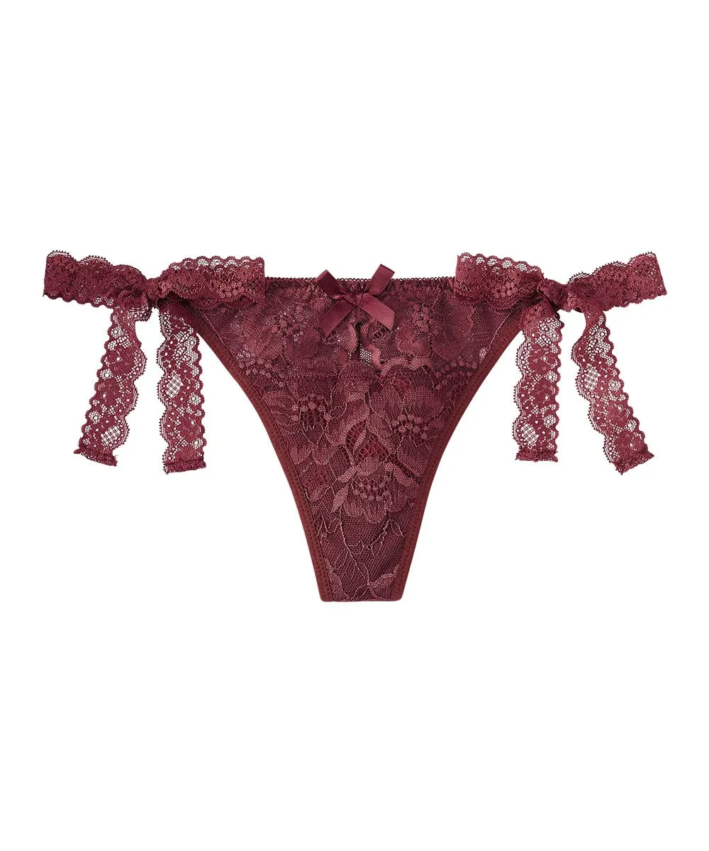 Corinne Side Tie Thong Panty