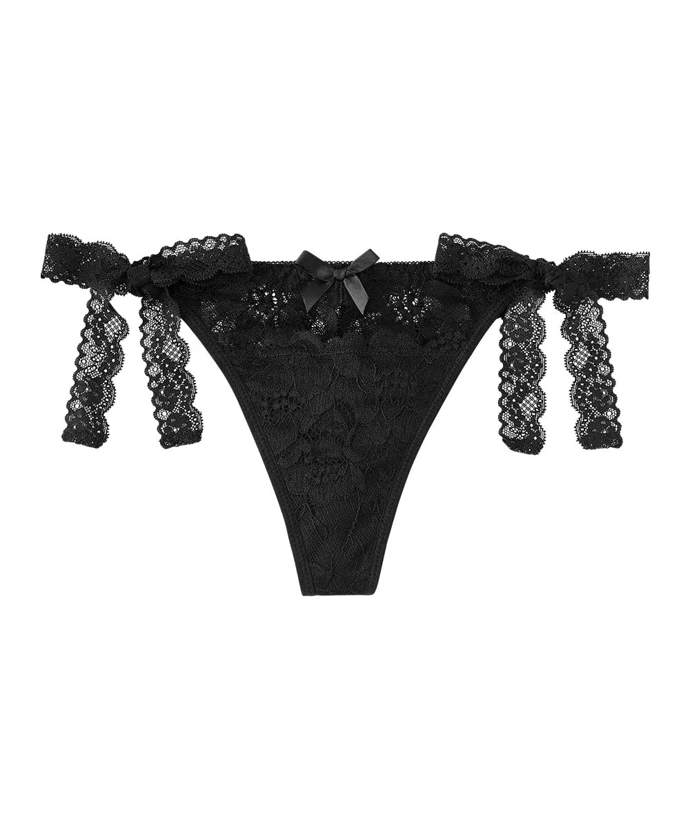 Corinne Side Tie Thong Panty
