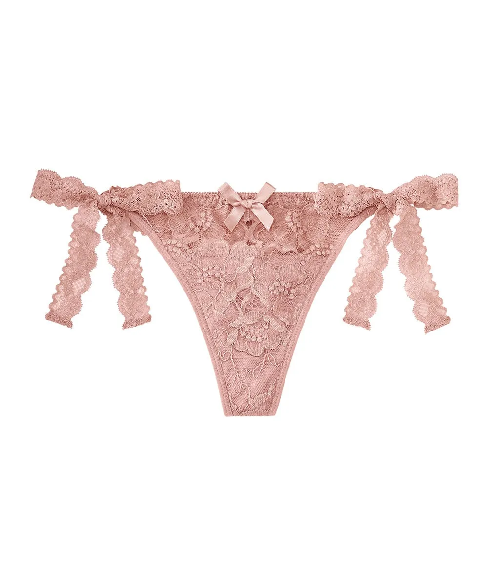 Corinne Side Tie Thong Panty