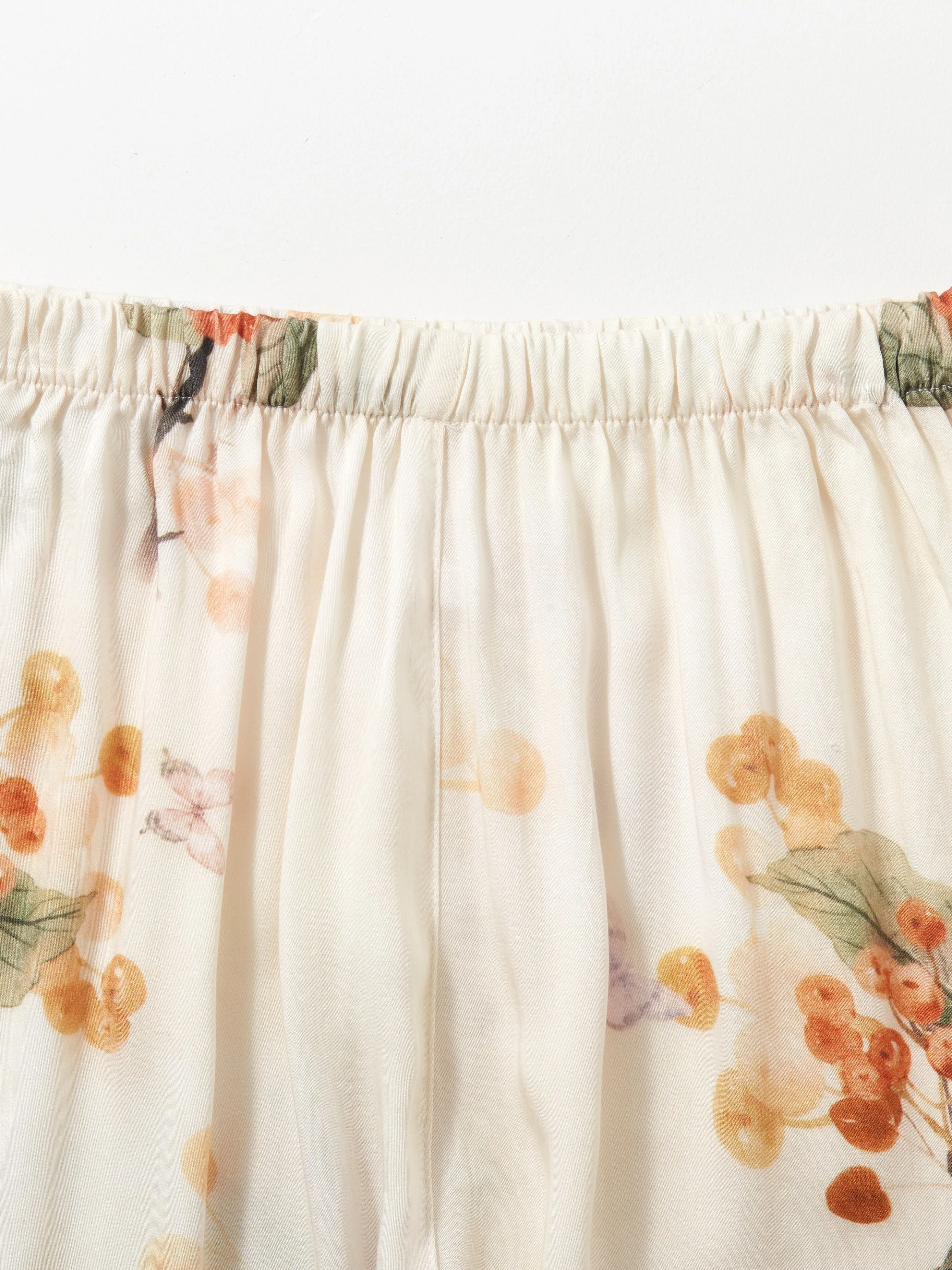 Cotton Fruit Print Long Sleeve Pajama Set