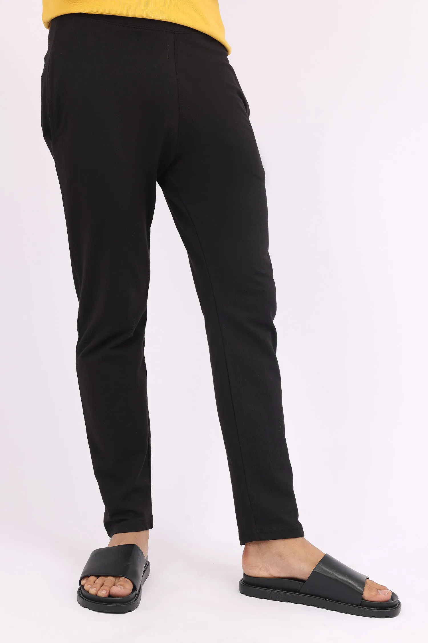 COTTON PAJAMAS-BLACK