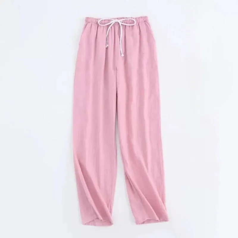 Couples Cotton Gauze Sleep Pants