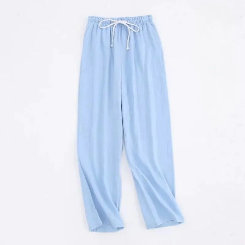Couples Cotton Gauze Sleep Pants