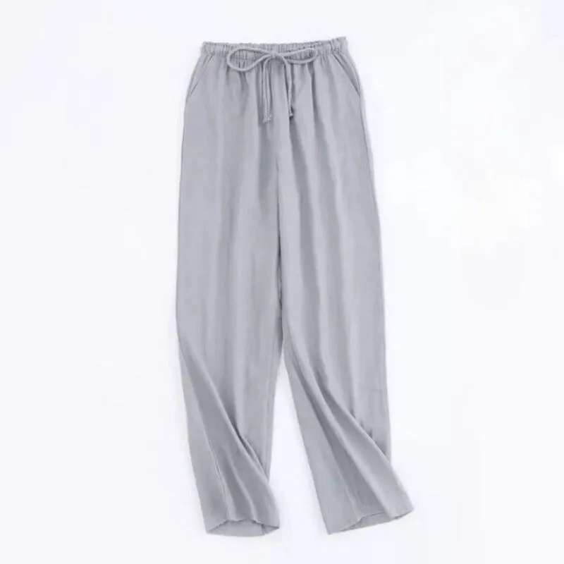 Couples Cotton Gauze Sleep Pants