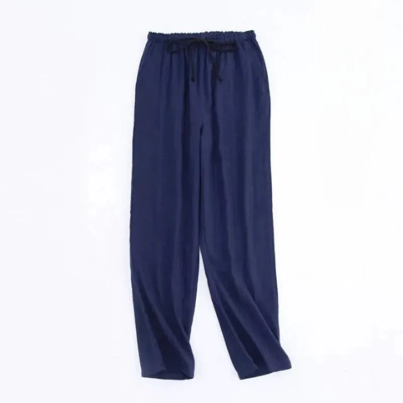 Couples Cotton Gauze Sleep Pants