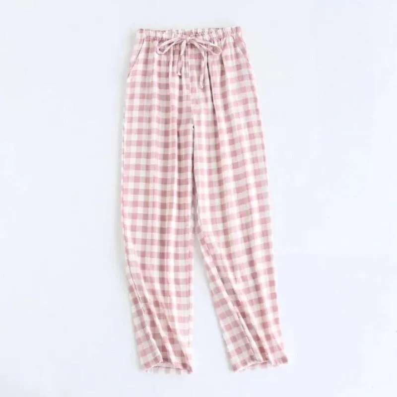 Couples Cotton Gauze Sleep Pants