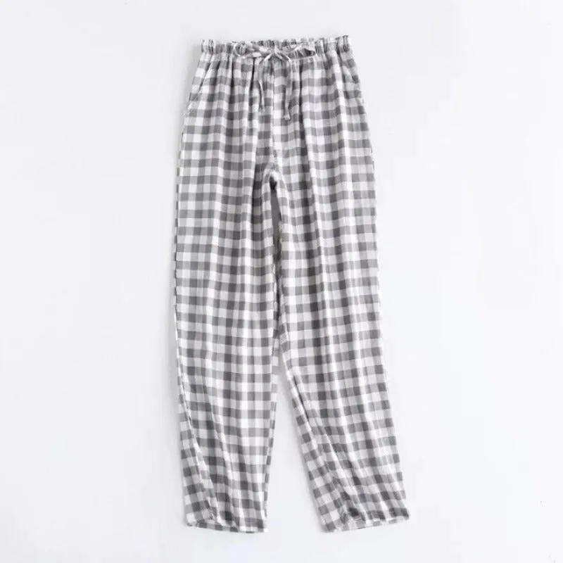 Couples Cotton Gauze Sleep Pants