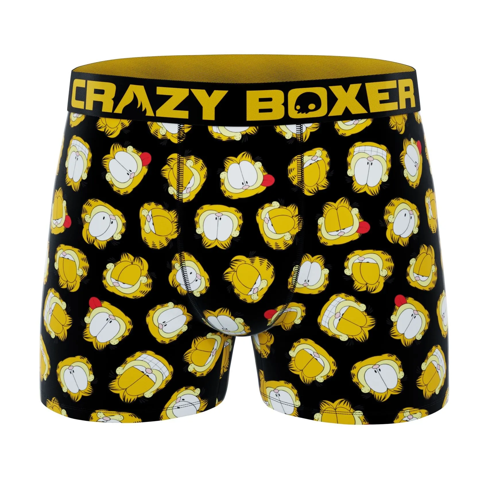 CRAZYBOXER Garfield Basketball Cat Men's Boxer Briefs (3 pack)