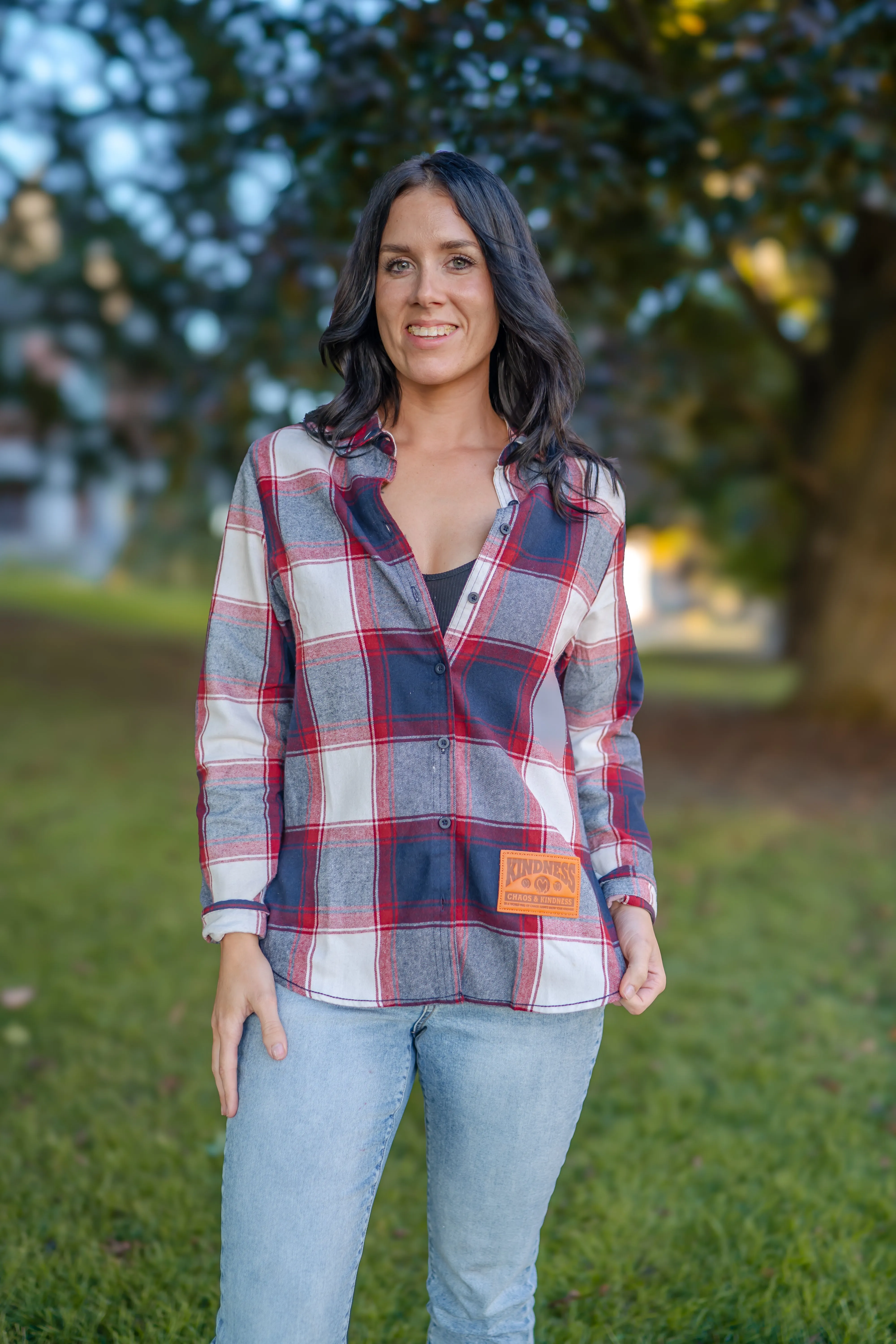 CRIMSON & CREAM — WOMEN'S FLANNEL