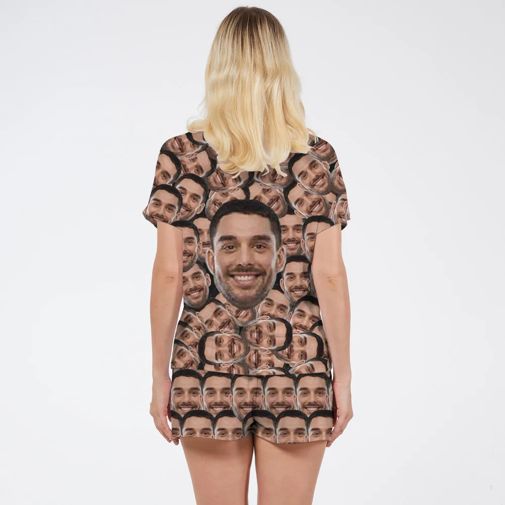 Custom Photo Full Print Pajamas Big Face