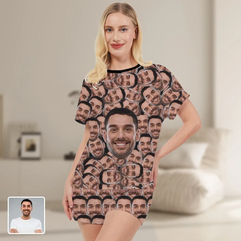 Custom Photo Full Print Pajamas Big Face