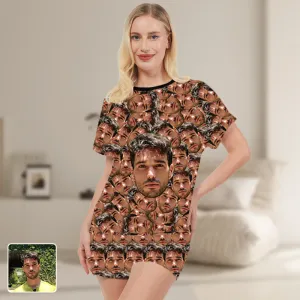 Custom Photo Full Print Pajamas Big Face