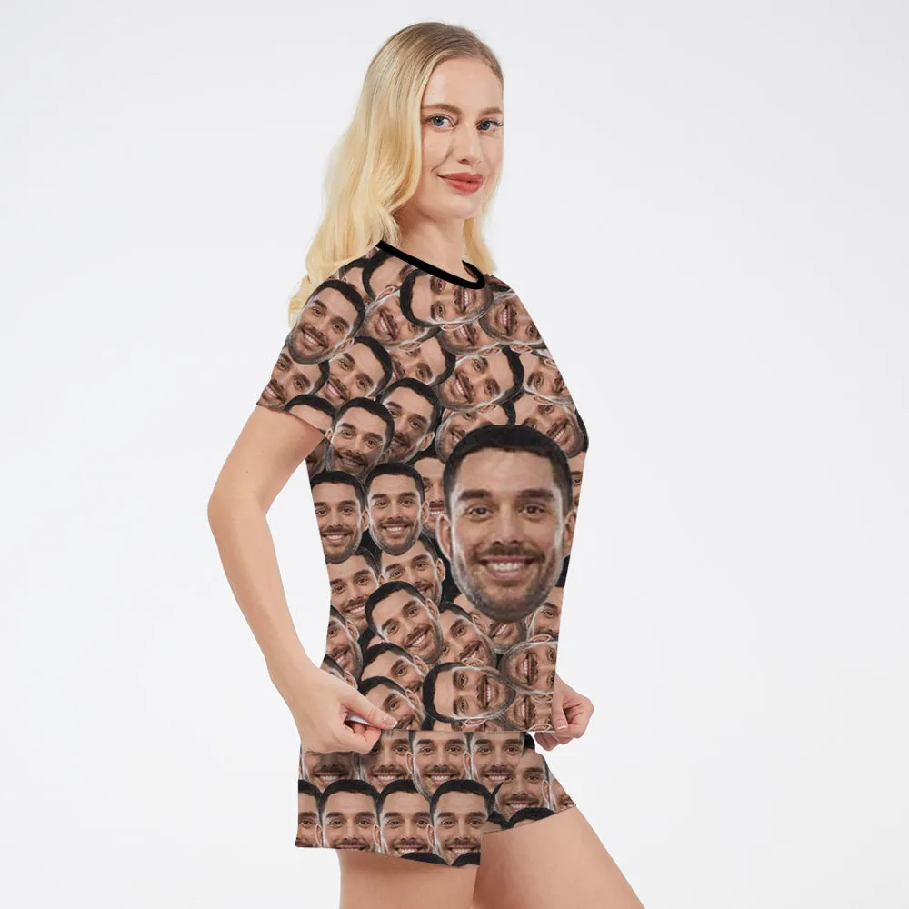 Custom Photo Full Print Pajamas Big Face
