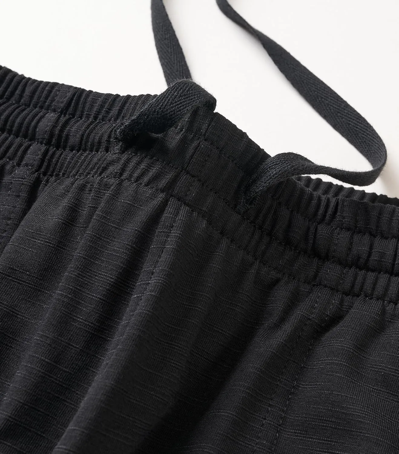 DAVID ARCHY Mens Pajama Shorts Soft Cotton Blend Sleep Bottoms Breathable Lightweight Lounge Sleepwear with Pockets 2 Pack