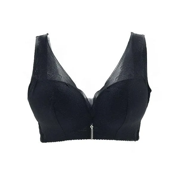 Deep V Wireless Gauze Breathable Thin Gather Bras