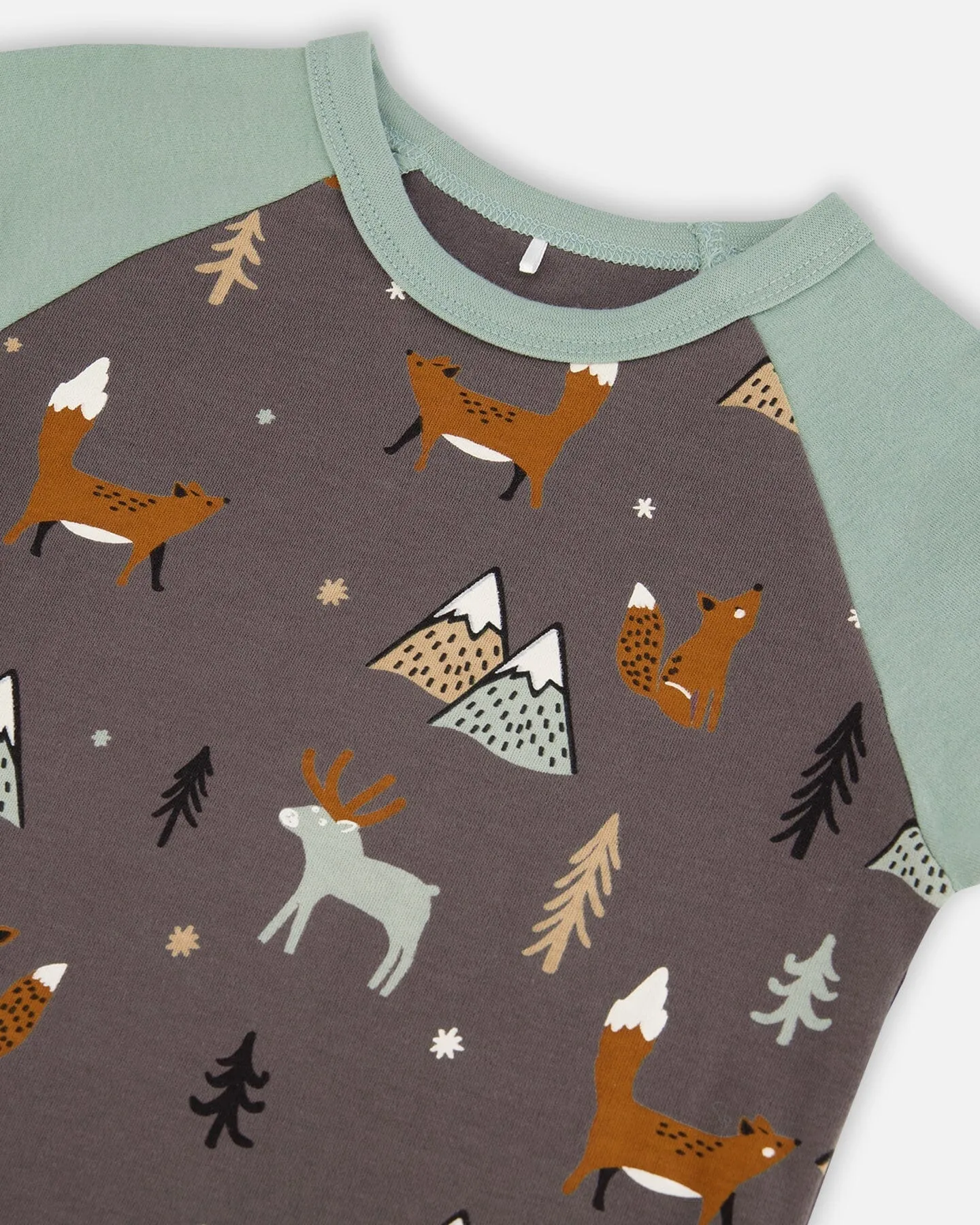 Deux par Deux Boy's Organic Cotton Fox Two Piece Pajama Set