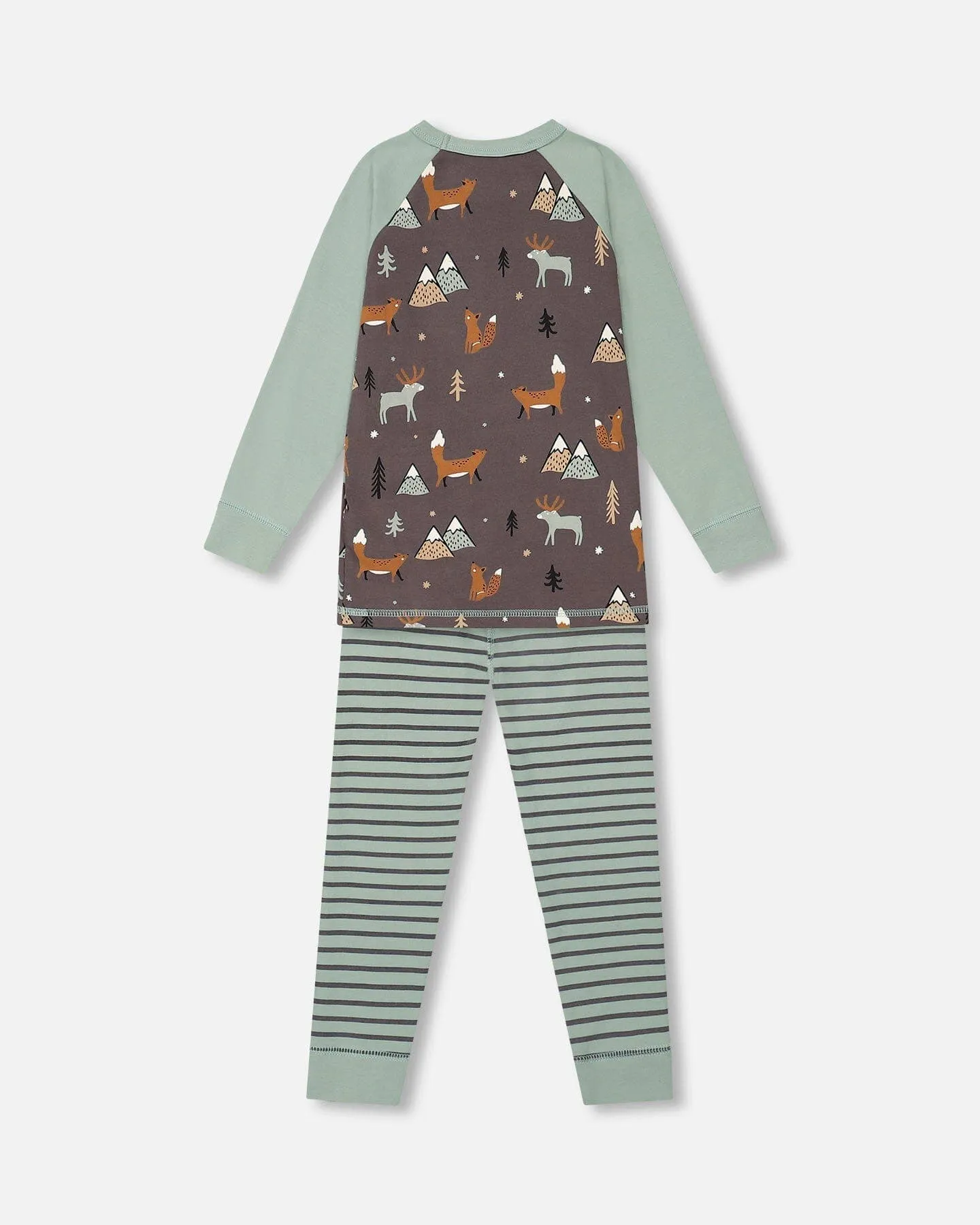 Deux par Deux Boy's Organic Cotton Fox Two Piece Pajama Set