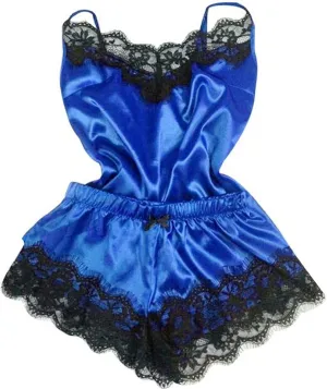 DGHM-JLMY Lace Pajamas With Knot For Women 2 Pieces Sexy Ruffled Satin Silk Pajama Sets Strapless Bralette And Panties