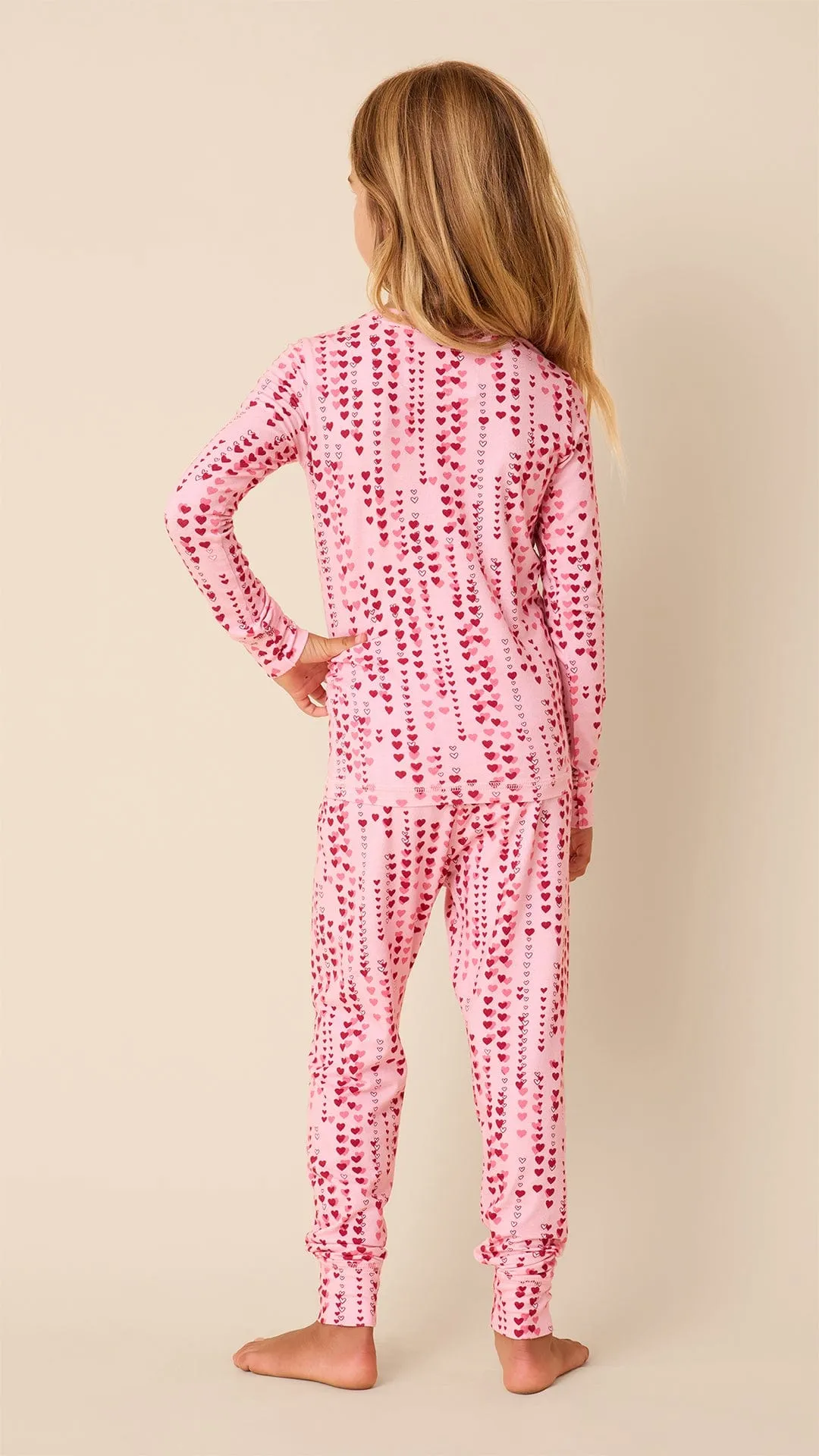 Dreamy Hearts Kids Pima Knit Pajama